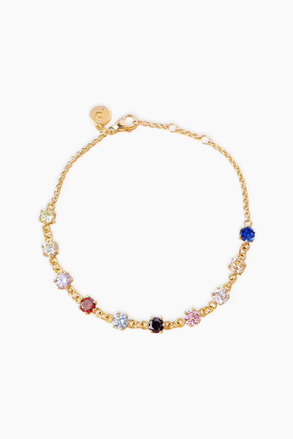 Multi-Stone Chain Bracelet