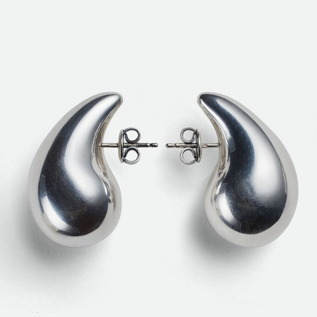 Abstract Teardrop Stud Earring