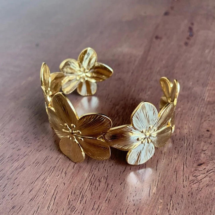 Floral Cuff Bracelet