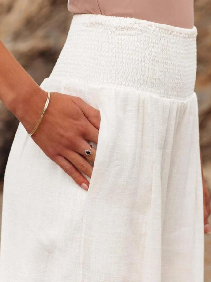 High-Waist Pull-On Pants